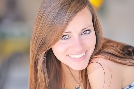 Smiling teen offers lots more than just some random upskirt shots