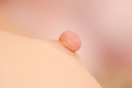 Pigtailed cutie goes on all fours while chilling in her adorable room